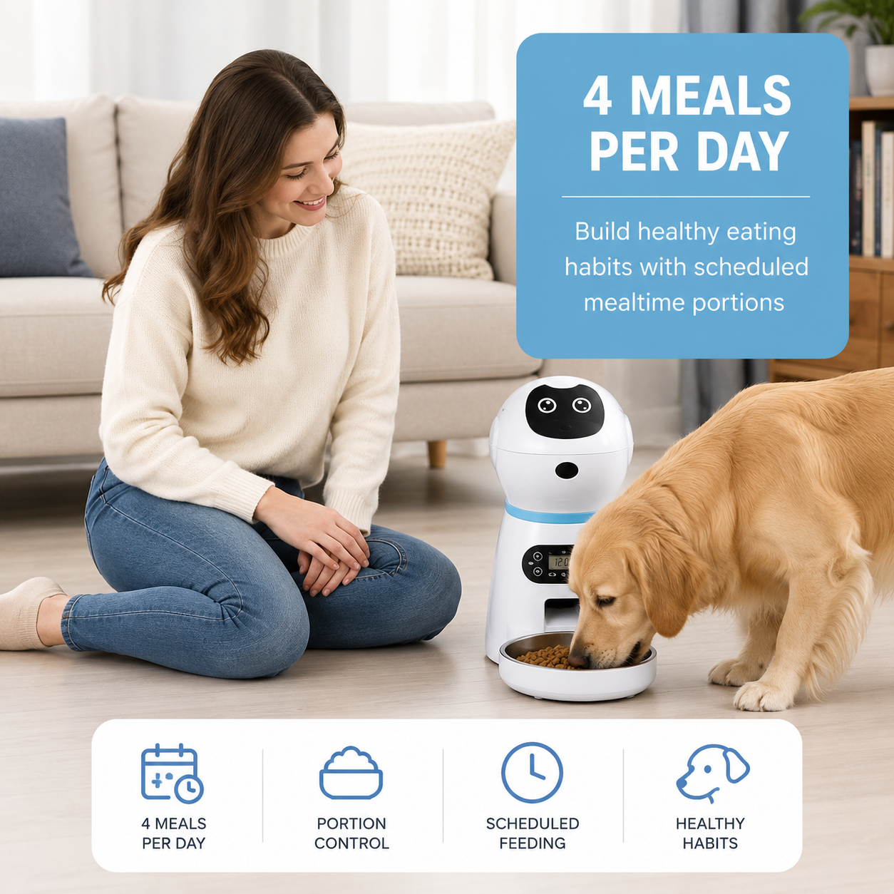 Smart Automatic Dog Feeder with Voice Recording