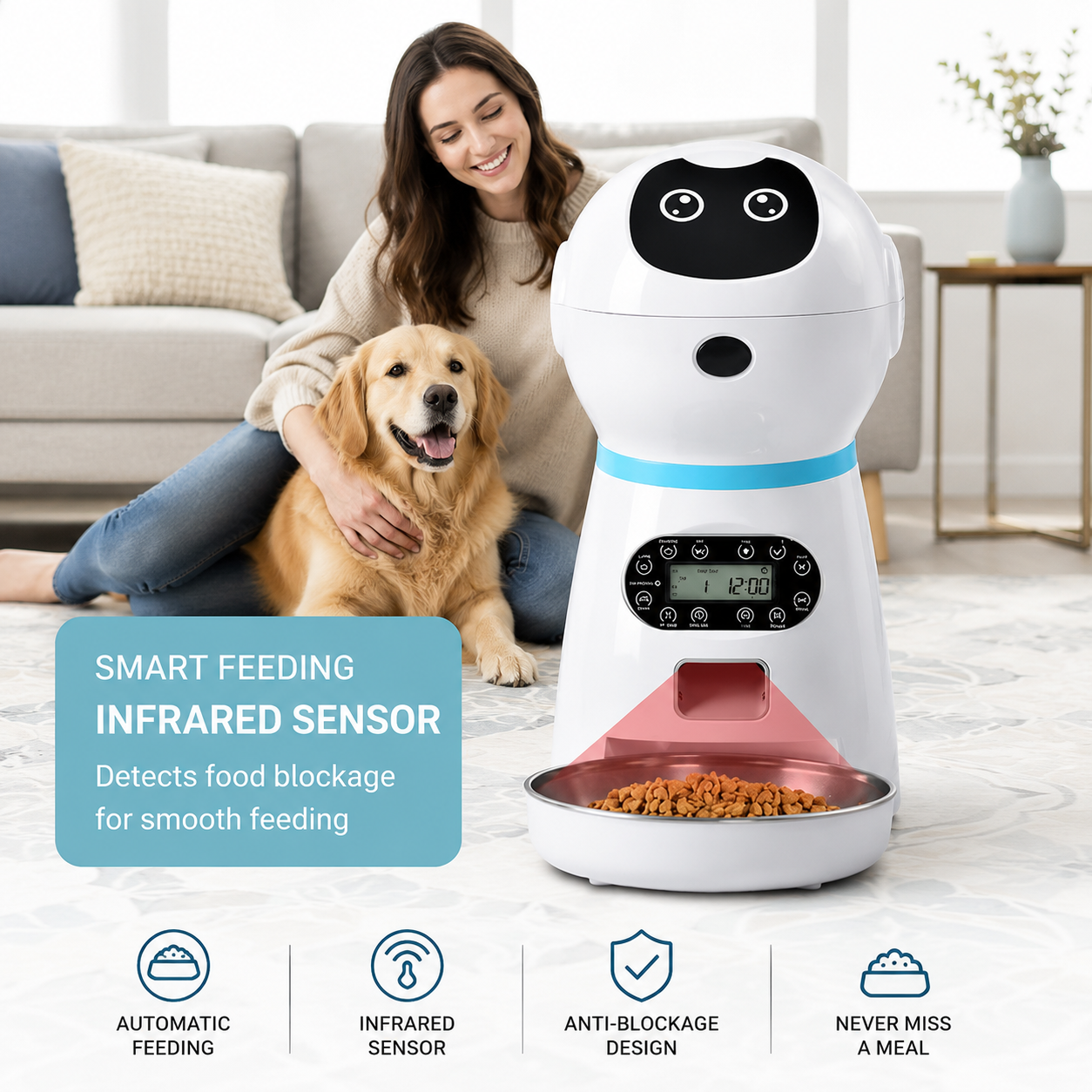 Smart Automatic Dog Feeder with Voice Recording