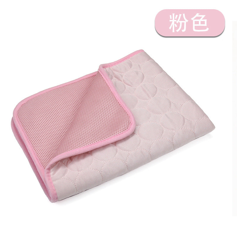 Pet ice pads, summer cool dog pads, pet cat pads, breathable ice silk cat beds, pet supplies, summer dog pads