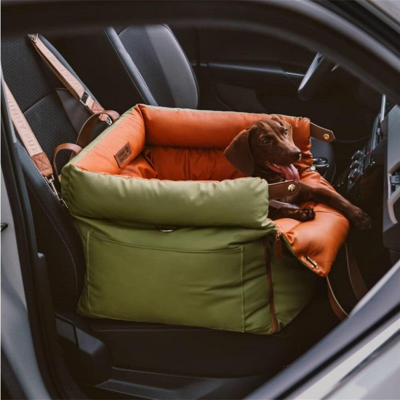 R KRAFT Premium Car Dog Bed | Anti-Splash Portable Pet Seat | Washable & Detachable Travel Bed for Dogs & Cats