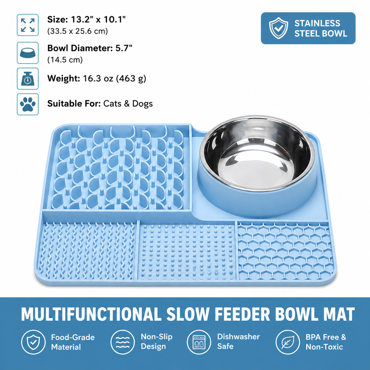 Slow Feeder & Lick Mat Set for Dogs