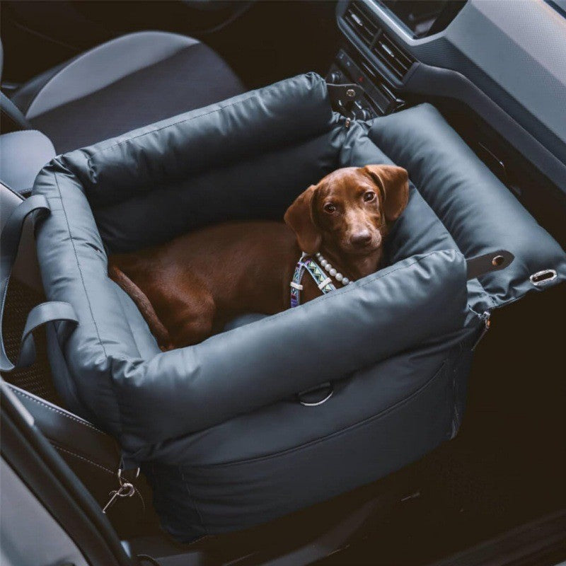 R KRAFT Premium Car Dog Bed | Anti-Splash Portable Pet Seat | Washable & Detachable Travel Bed for Dogs & Cats